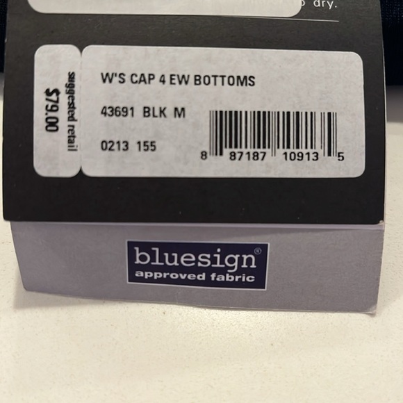 NWT Patagonia Capilene A 4 Expedition Weight Bottoms Black Medium Slim fit - Picture 10 of 10